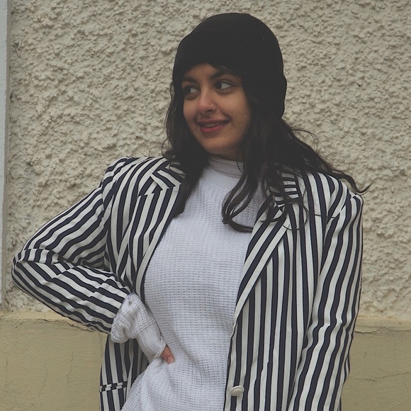 Vintage Bold Striped Blazer - Picture 1 of 4